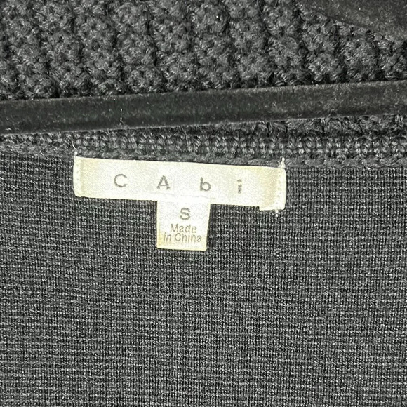 CABI Jackie O Wool Blend Cardigan Sweater Black Women's small Style 502 - Picture 3 of 7